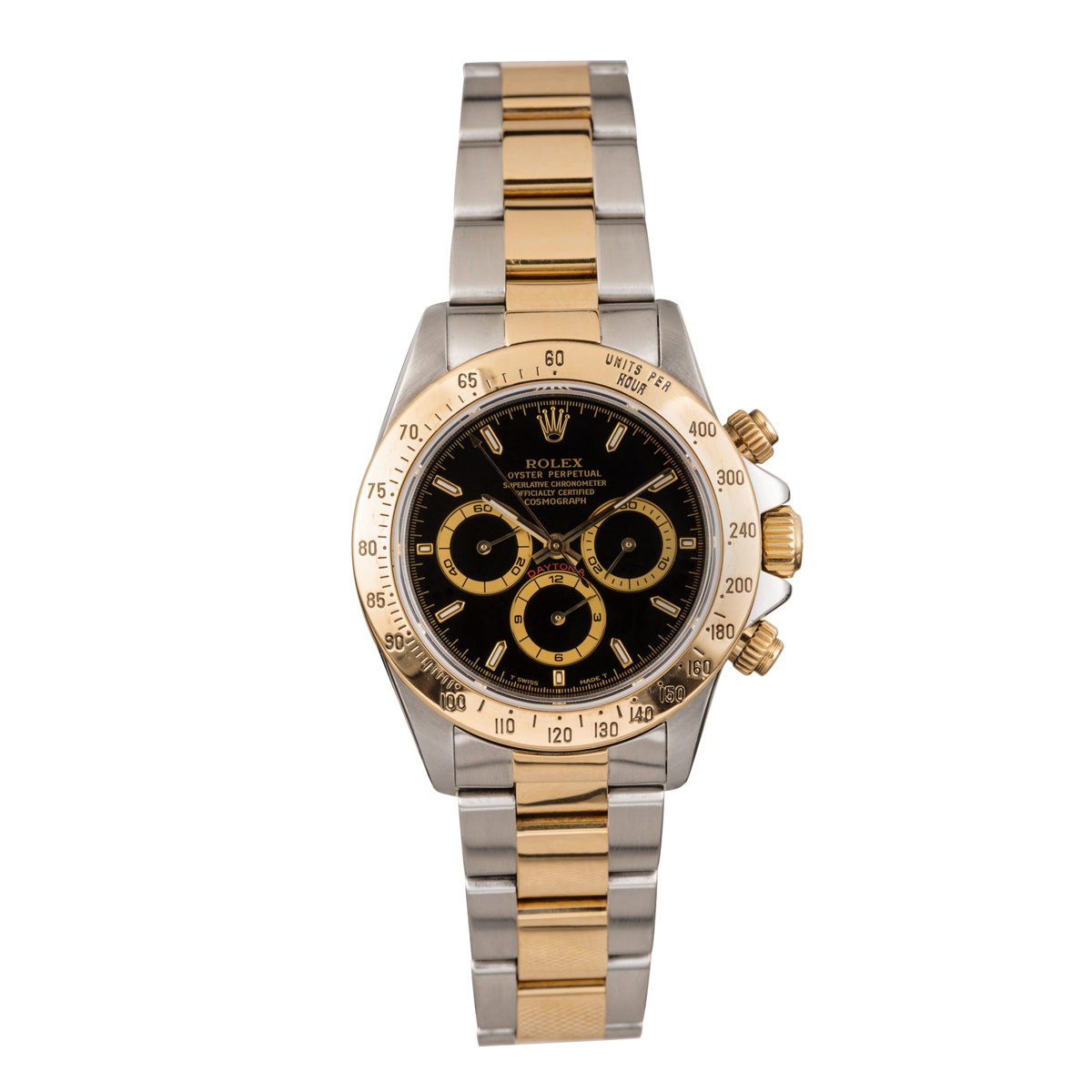 Rolex Daytona Ref 16523 A Stainless Steel Yellow Gold Chronograph Wristwatch with Bracelet Circa 1996 offered by Sotheby's